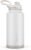 ZULU Powerfill Pro 64oz Half Gallon Stainless Steel Water Bottle with Quick Fill Lid, Triple Walled Vacuum Insulated Metal, Leak Proof Locking Lid, Sip and Chug, Reusable BPA Free, White Monochrome