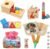 Montessori Toys for Babies 6-12 Months, 7 in 1 Wooden Educational Development Toys Sensory Learning Gift for Toddlers with Object Permanence Box, Emotion Learning Mirror, Tissue Box,Rainmaker and More
