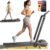 Acezoe Walking Pad Treadmill with Incline, 2 in 1 Foldable Treadmills for Home Small Office, 300lbs Portable Compact Under Desk Treadmill with App, Remote Control and LED Display