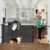 Reinforced 60″ Wide Retractable Baby Gates with Upgraded Rods – Bottom Anti-Escape, 5 ft Mesh Baby Gate Retractable Dog Gate Indoor Pet Gate Retractable Stair Gate Outdoor Retractable Gate, Black