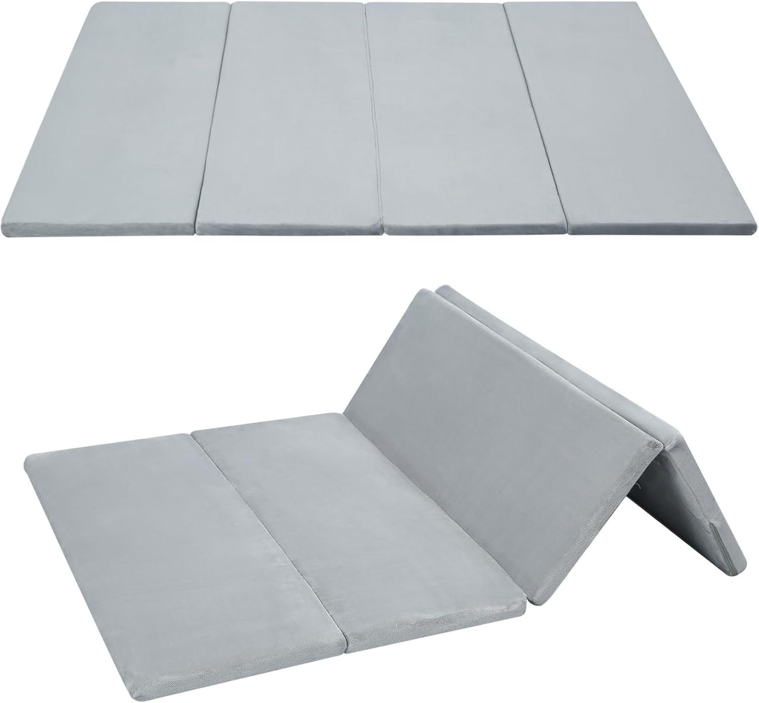 MeMoreCool Foldable Kids Floor Mattress, Large 6×4 FT Play Mat, Thick Foam Tatami Futon Mat for Kids Play Area, Foldable Floor Play Pad for Playroom