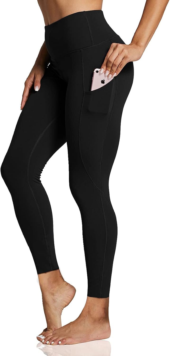 ZUTY 7/8 Workout Leggings for Women High Waisted Leggings with Pockets Squat Proof Yoga Ankle Leggings Plus Size 25″