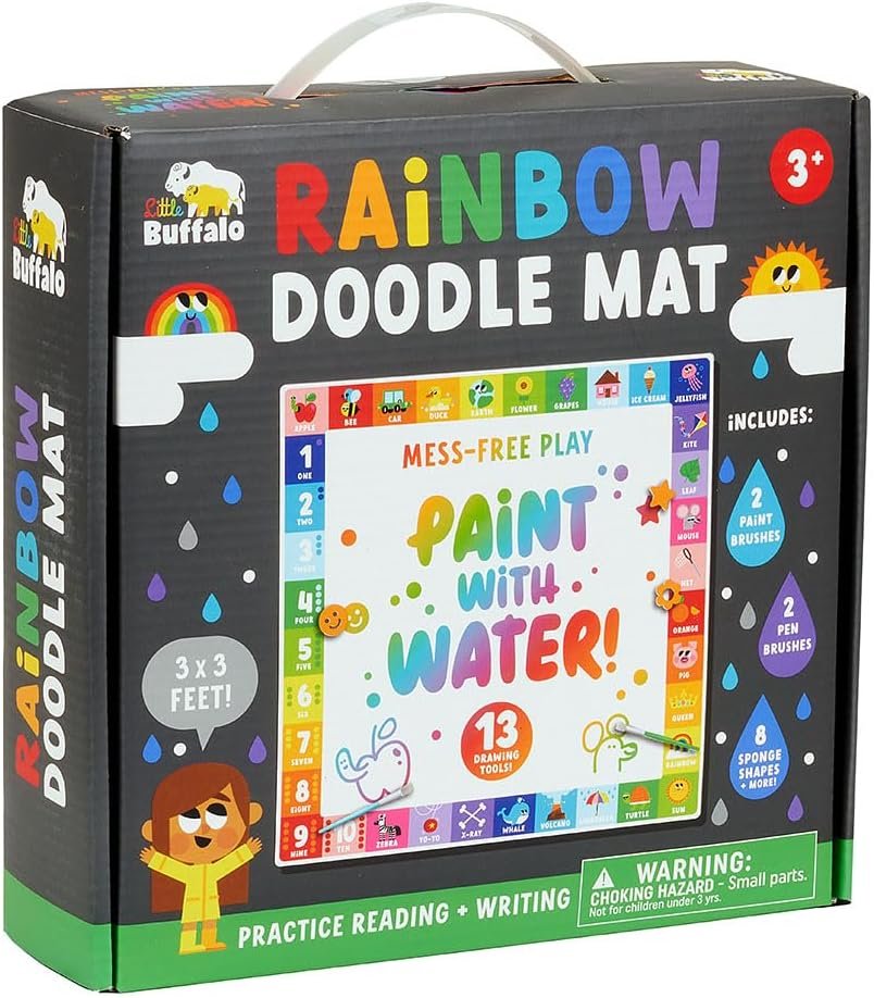 Little Buffalo Jumbo Rainbow Water Doodle Mat