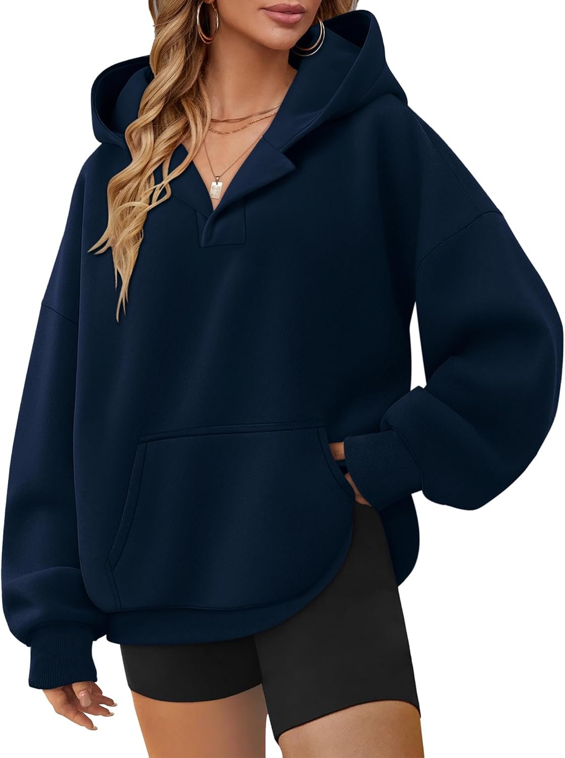 Elesomo Women’s Sweatshirts Long Sleeve Hoodies Fleece Sweater Pullover Fall Outfits with Pocket