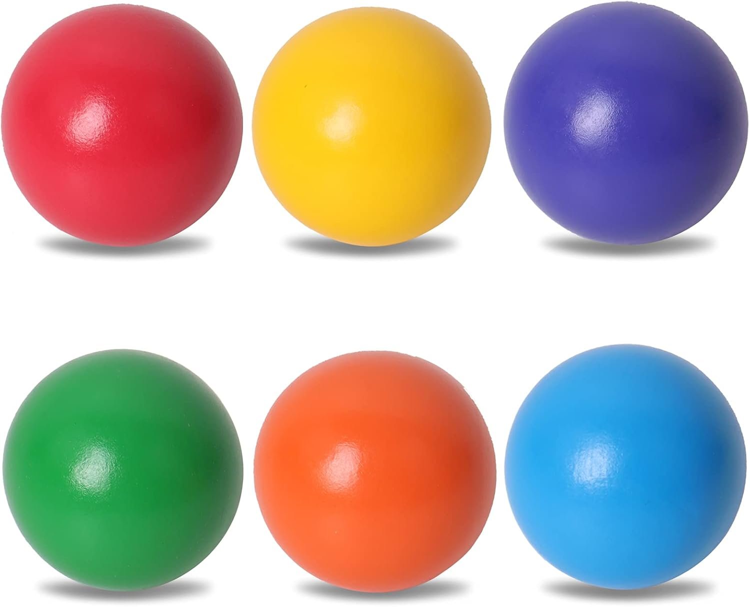 Wooden Rainbow Ball, 6 Colorful Wooden Ball Toys, Suitable for Toddlers and Babies to Grip, Ball and Stacker Matching