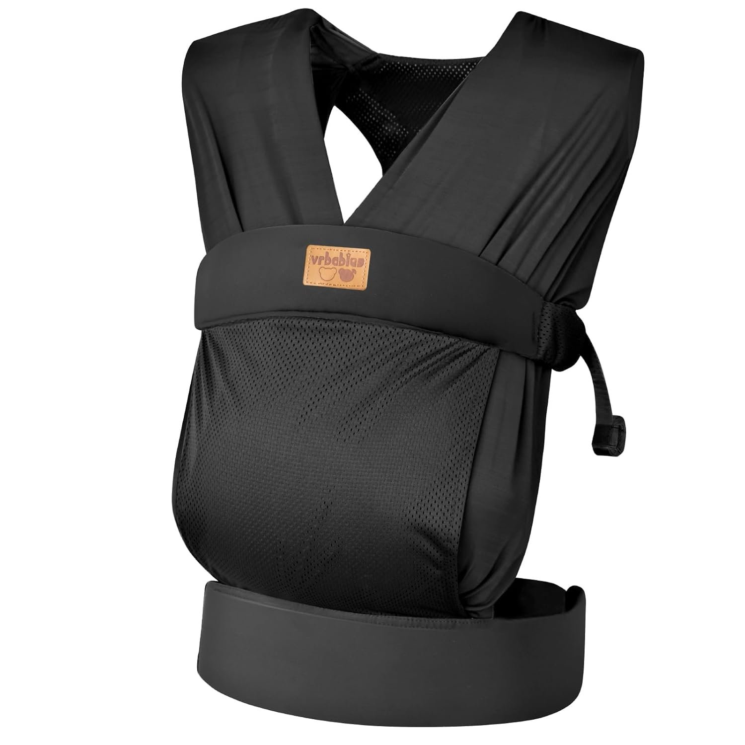 Baby Wraps Carrier Sling, Baby Carrier for Newborns and Toddlers,Skin-Friendly and Soft Front BabyCarrier Wrap Perfect Newborn Gifts (Black, Mesh)