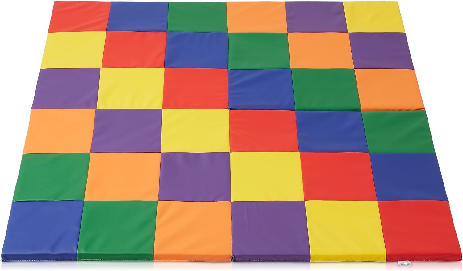 Casafield Play Mat, 58″ x 58″ Foldable Kids Activity Floor Mat for Infants and Toddlers, Large Padded Playmat, Assorted Colors