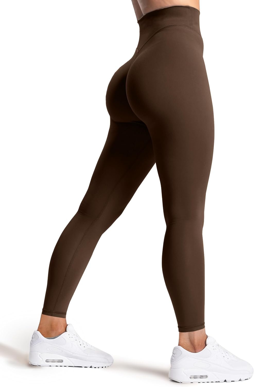 Olmlmt No Front Seam Workout Leggings 7/8 High Waisted Butter Soft Womens Yoga Pants