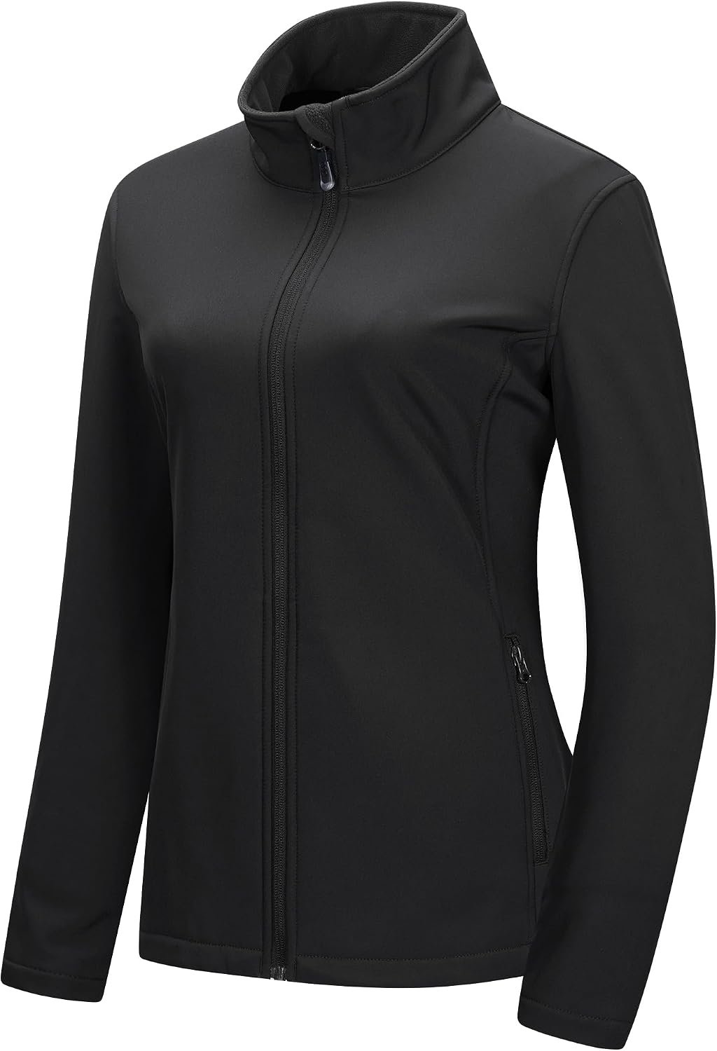 33,000ft Women’s Lightweight Softshell Jacket Fleece Lined Windbreaker Waterproof Warm Jacket for Running Golf Hiking