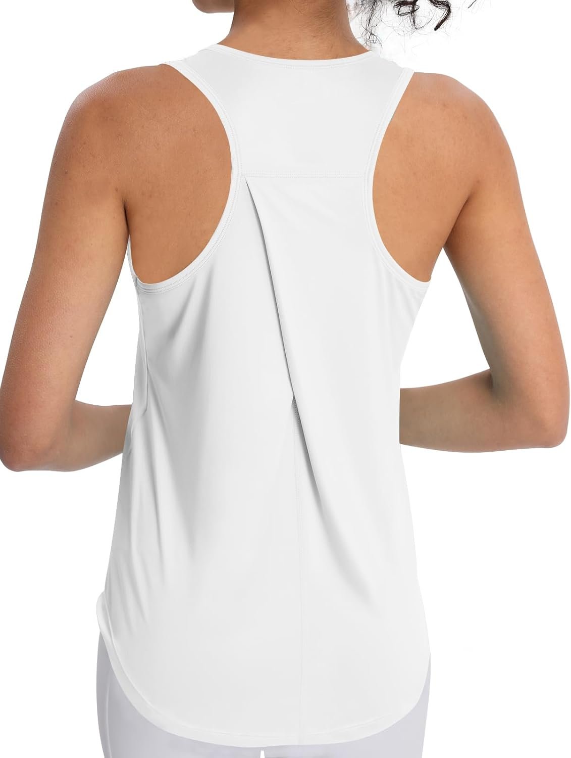 Women’s Workout Tops Racerback Athletic Tank Tops Sleeveless Loose Fit Yoga Running Gym Shirts for Women