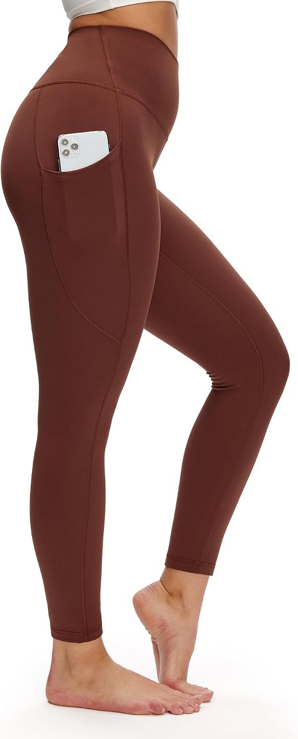 NANJI High Waisted Leggings with Pockets for Women – Buttery Soft, Stretch Yoga Pants, Squat Proof Casual Workout Leggings