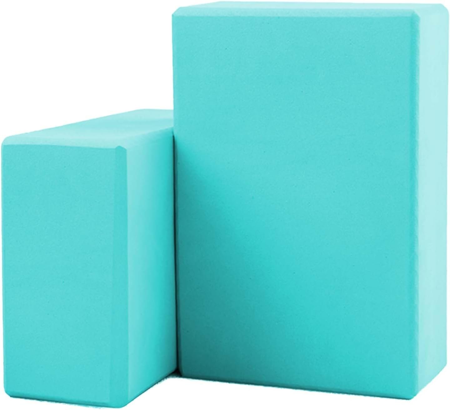 Yoga Blocks 2 Pack, Lightweight Premium EVA Foam Yoga Blocks, Non Slip Supportive Foam Blocks for Yogi, Pilates, Stretching and Meditation, Women Men Yogi Beginners Accessories