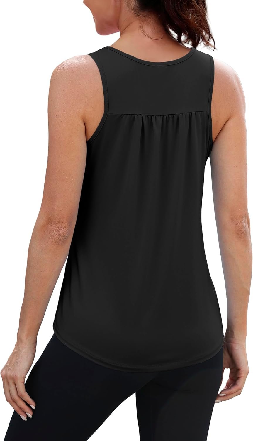 NIASHOT Workout Tank Tops for Women Racerback Loose Fit Yoga Top Sleeveless Gym Shirt Running Athletic Tanks Pack