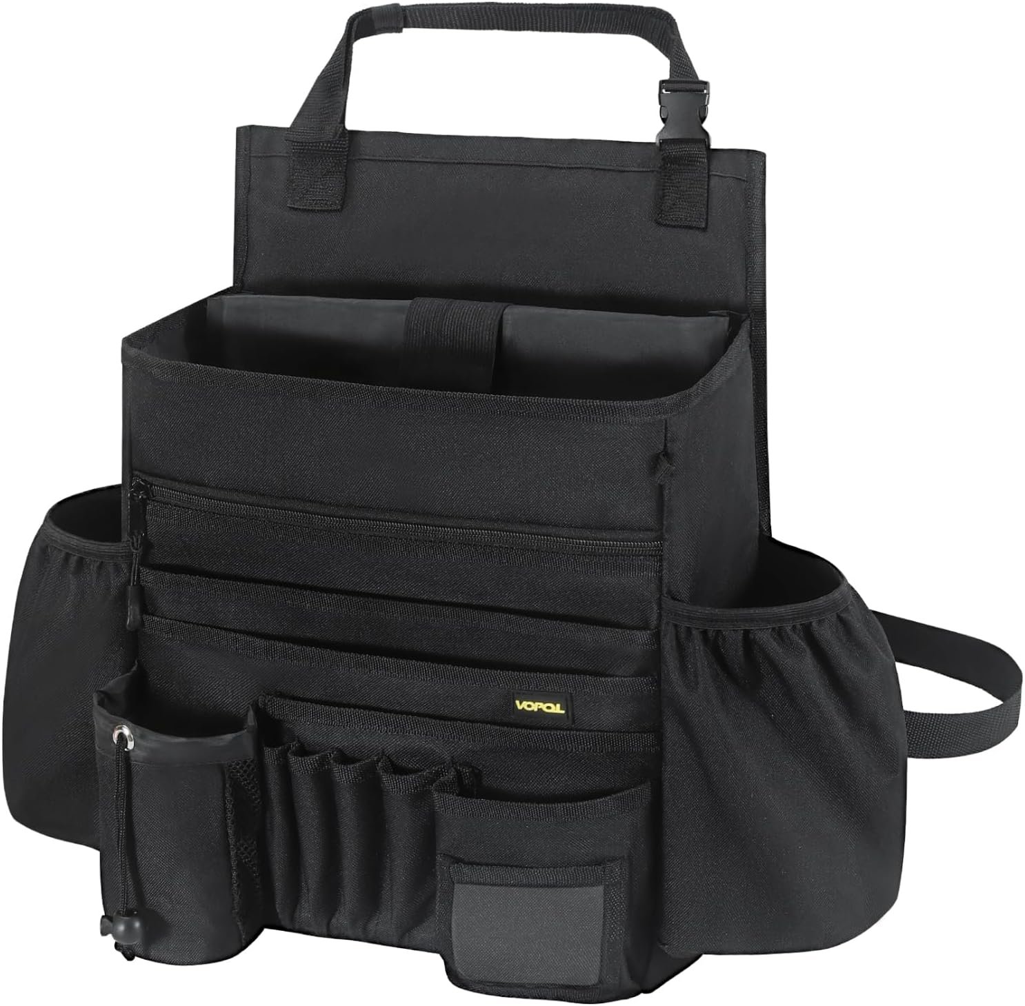 Car Seat Organizer- Multi-Compartment Passenger Seat Organizer, Universal Fit for Front & Back Seats, Ideal for Law Enforcement and Truck Seat Storage, Compatible with Cars, Trucks, and Vans