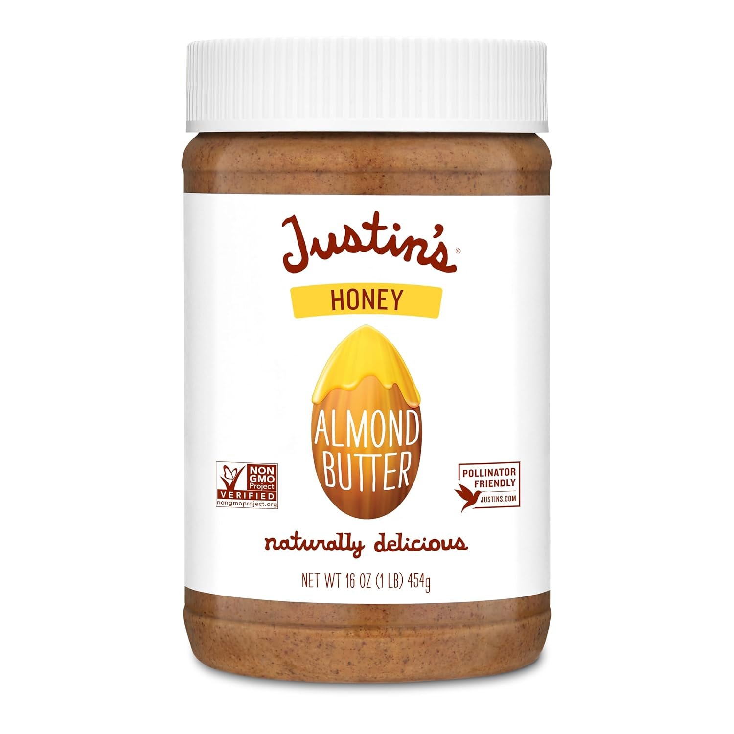 Justin’s Nut Butter, Honey Almond Butter, 16 Ounce