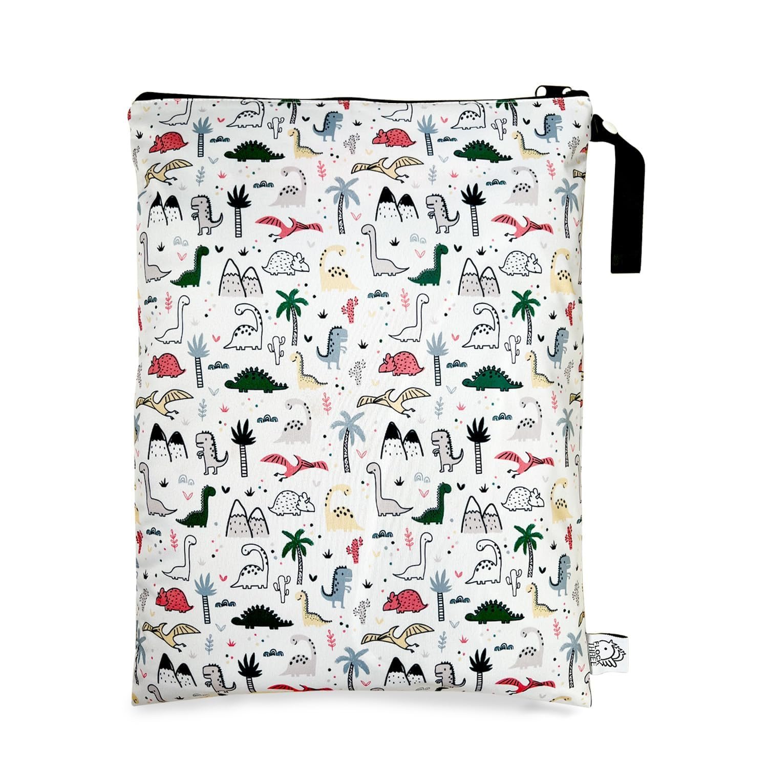 Washable and Reusable Wet Bag Diaper Bag Water Resistant Swimming Bag Travel Toiletries Pouch Bears Cats Zippered 12.6” x 16.5”
