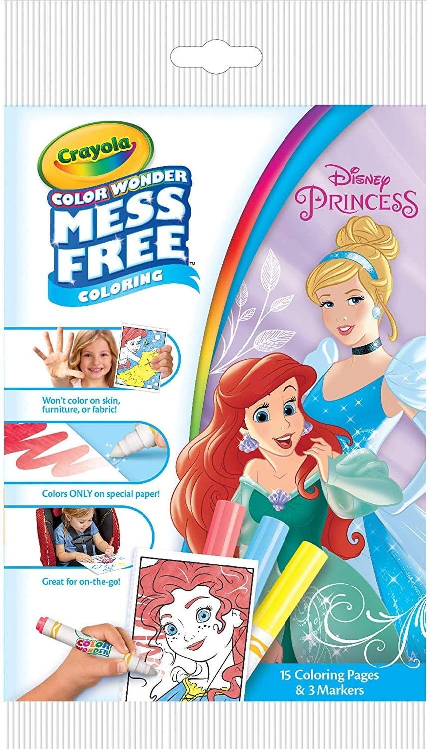 Crayola Color Wonder Disney Princess Coloring Pages, Mess-Free Coloring, for Kids, Age 3 4 5 6