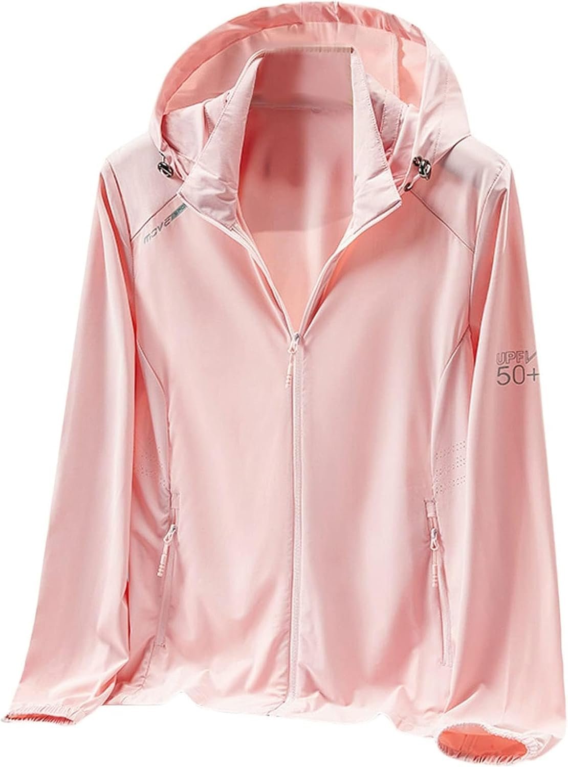 Cromoncent Women’s UPF 50+ Sun Protection Jacket Hooded Cooling Shirt Athletic Jacket for Women with Pocket Running Outdoor