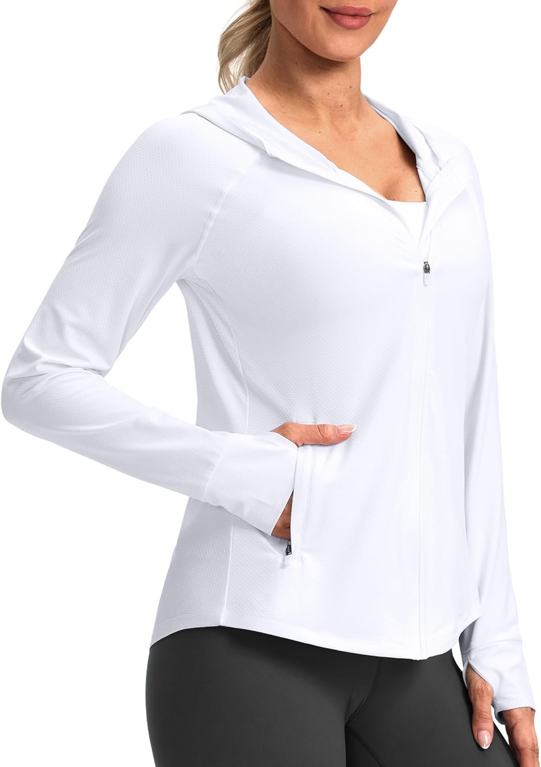 G Gradual Women’s UPF 50+ Sun Protection Hoodie Jacket Lightweight Zip Up Jackets Long Sleeve Shirts for Women Hiking Outdoor