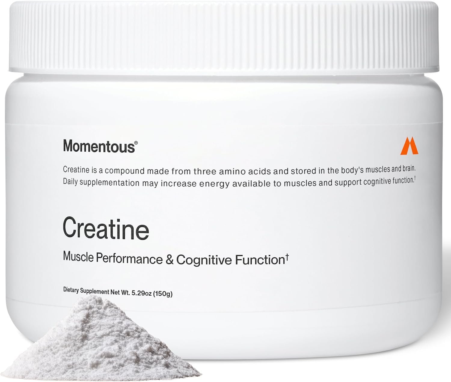 Momentous Creatine Monohydrate Powder – Creatine Powder – Supports Strength, Lean Muscle, & Recovery for Men & Women – NSF Certified for Sport – 5 g per Serving – 30 Servings
