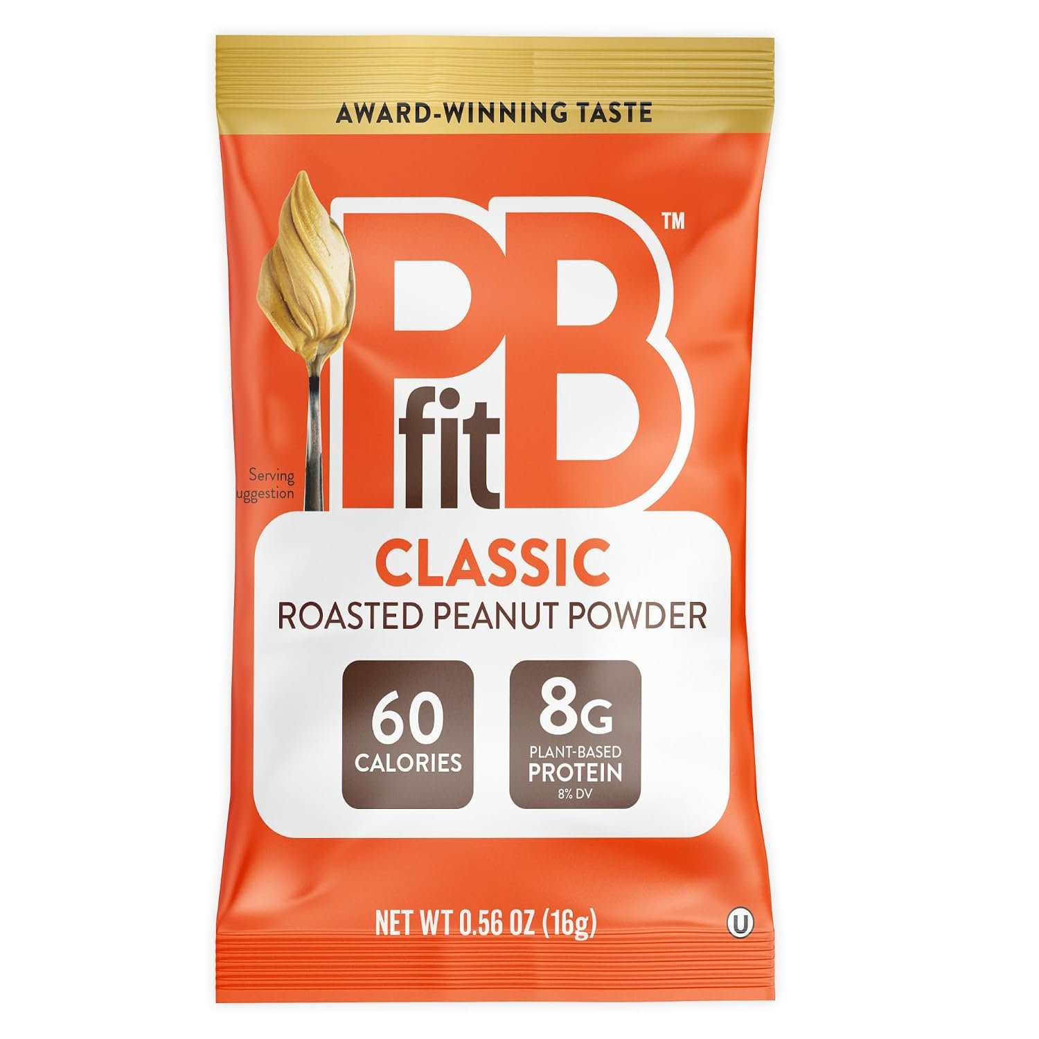 PBfit Classic Peanut Butter Powder Packets, Powdered Peanut Spread From Real Roasted Pressed Peanuts, 8g of protein 8% DV per packet, 0.56 oz (Pack of 30)
