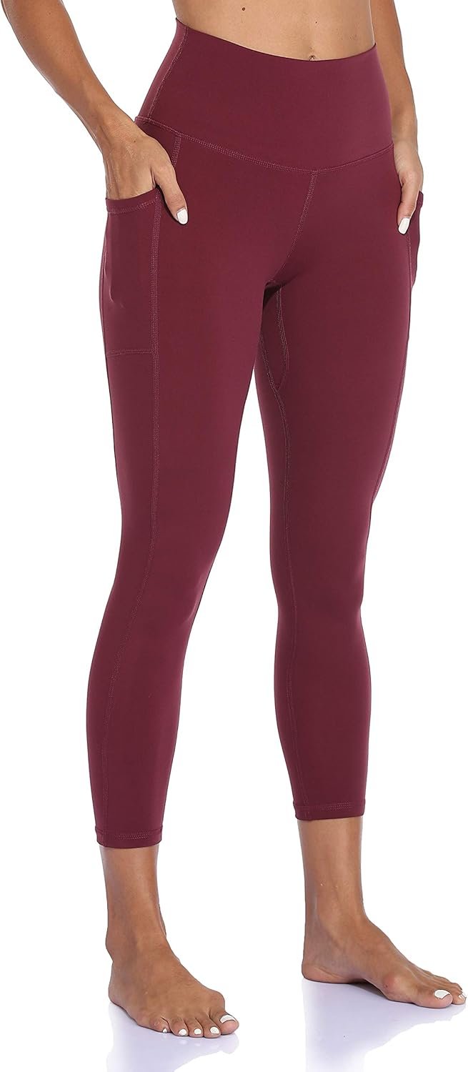 Colorfulkoala Women’s High Waisted Yoga Pants 7/8 Length Leggings with Pockets