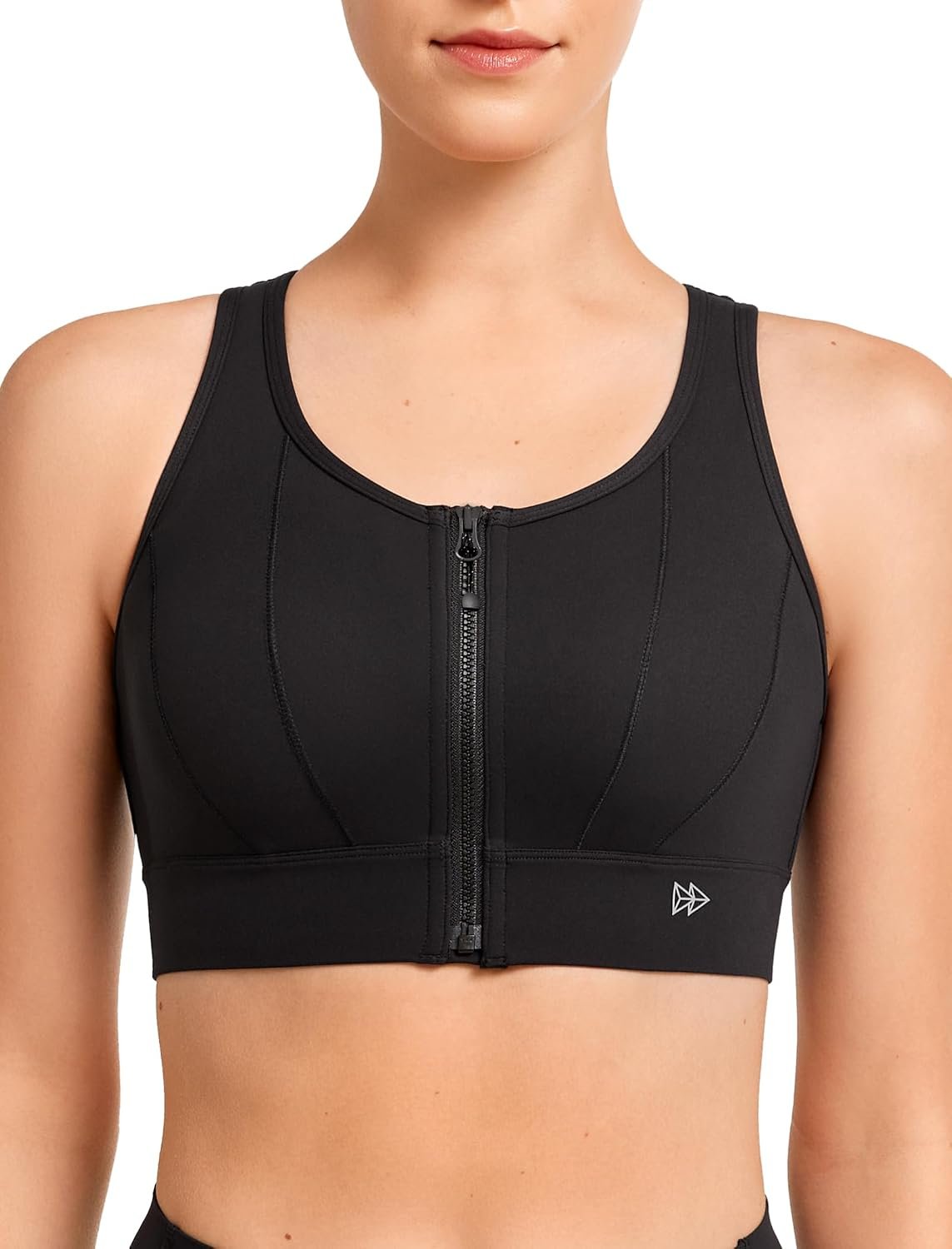 Yvette Front Closure Sports Bras for Women High Support Bust Supportive Sports Bra High Impact for Running