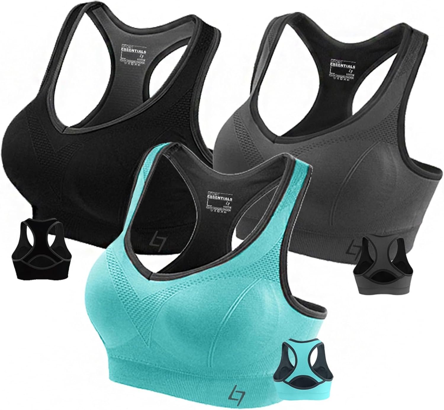 FITTIN Supportive Sports Bra for Large-Bust: 12-Hour Zero-Pressure Comfort – Full Coverage Workout for Plus Size Women