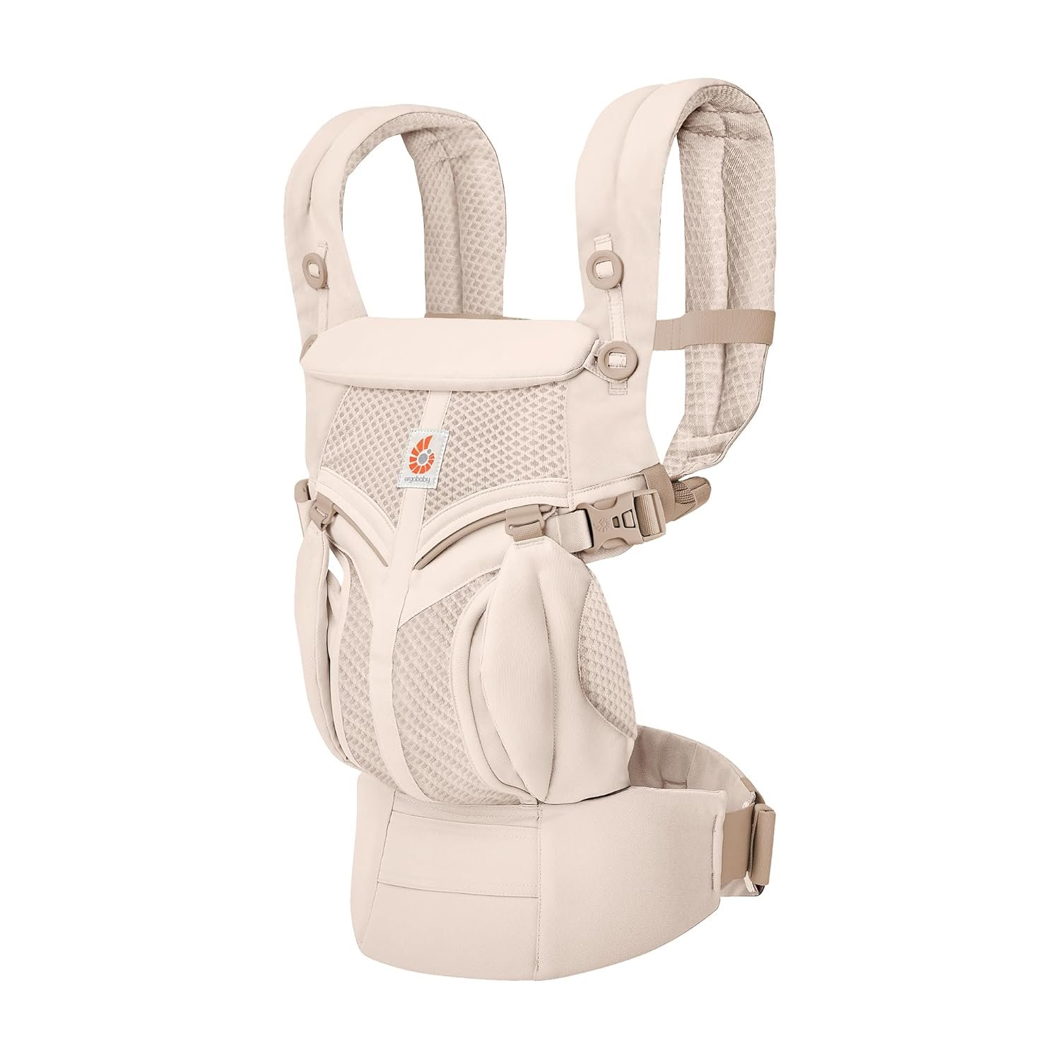 Ergobaby Omni Classic Baby Carrier for Newborn to Toddlers 0-48 Months (7-45 lbs) – 4-Position Breathable Mesh Baby Carrier with Ergonomic Support – Natural Beige