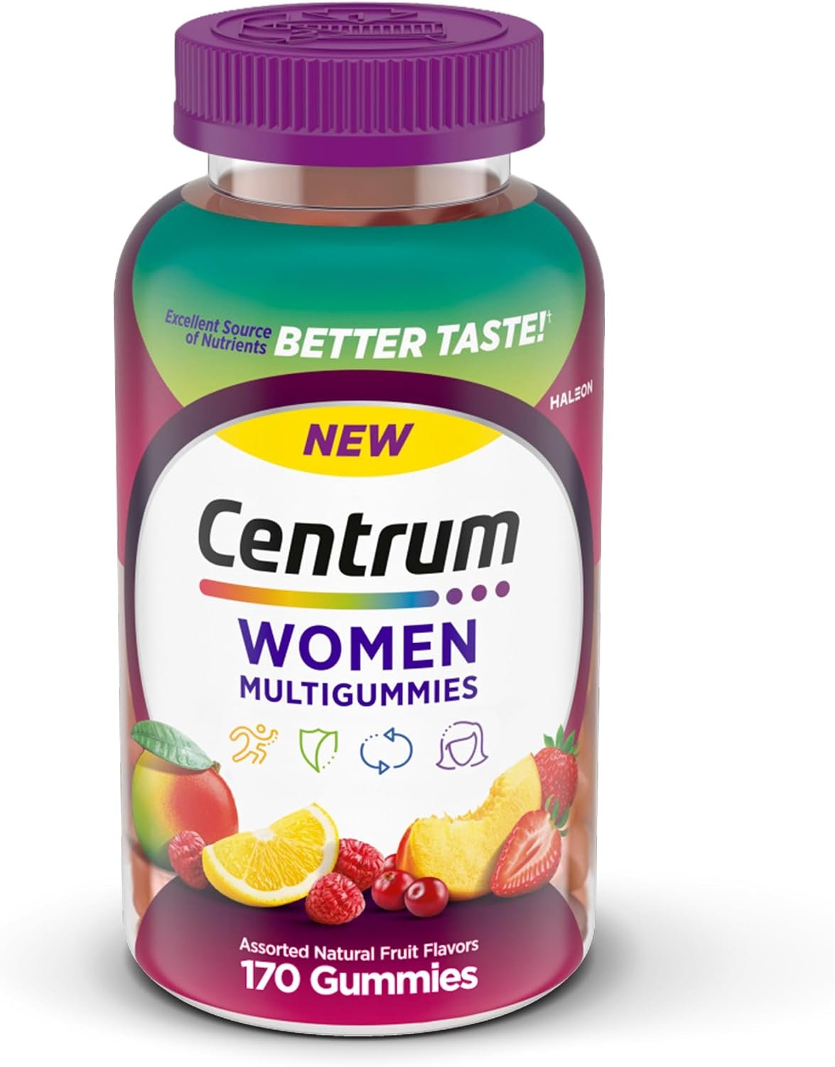 Centrum MultiGummies for Women 18+, Gummy Multivitamin, Assorted Natural Fruit Flavor – 170 Count