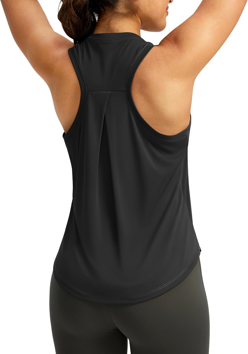 SANTINY Women’s Sleeveless Workout Tops Lightweight Tennis Yoga Gym Athletic Running Shirts Racerback Tank Tops for Women