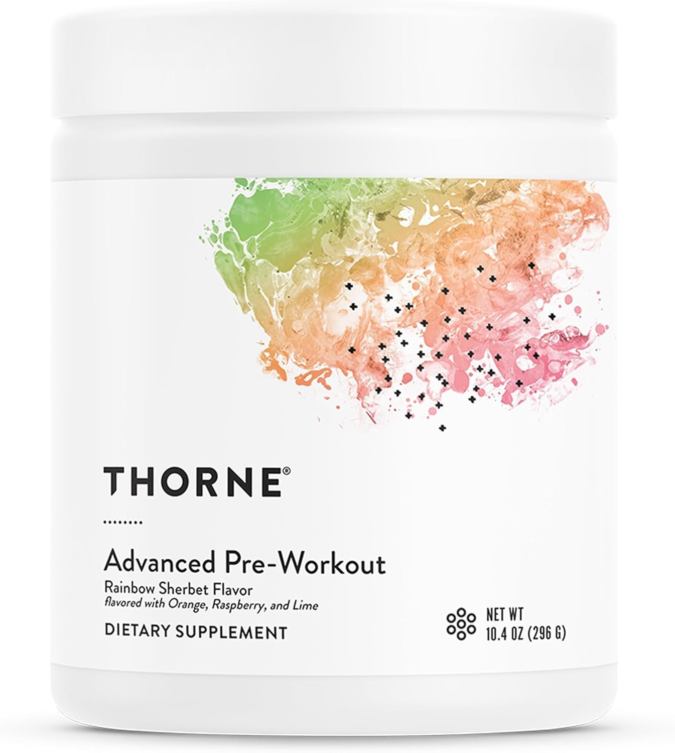 THORNE – Advanced Pre-Workout – Pre-Workout Powder Supplement with Amino Acids, Naturally Derived Caffeine, Alpha GPC & Beta-Alanine – Rainbow Sherbet – NSF Certified for Sport – 20 Servings