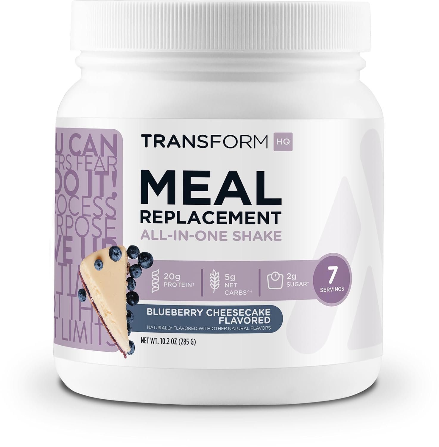 TransformHQ Meal Replacement Shake Powder 7 Servings (Blueberry Cheesecake) – Gluten Free, Non-GMO