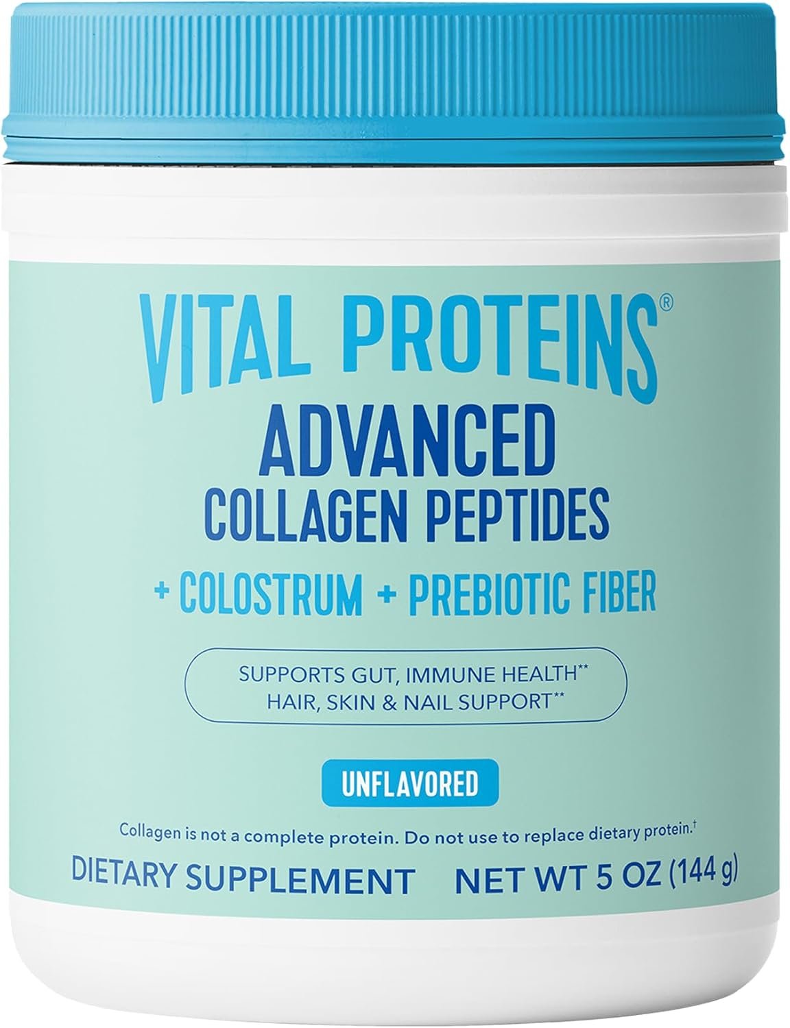 Vital Proteins® Advanced Collagen + Colostrum + Prebiotic Fiber, 2.5g VERISOL® Collagen Peptides, Supports Gut, Immune Health