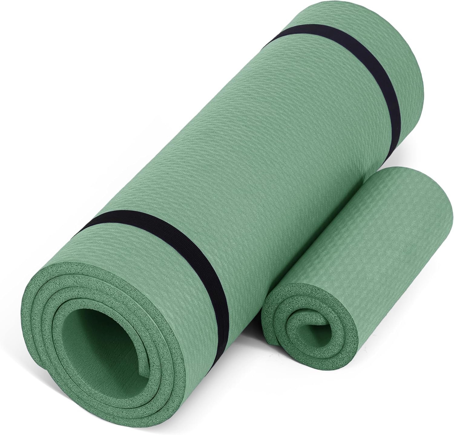 CAP Barbell 1/2-Inch High Density Exercise Yoga Mat with Strap | Multiple Options