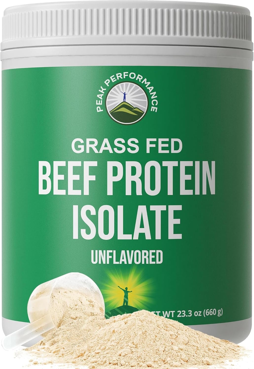 Grass Fed Beef Protein Powder – Lactose Free Great Tasting Beef Protein Isolate. Complete Animal Based Non Dairy Paleo Carnivore Supplement for Prime Muscle Building. No Whey. Unflavored