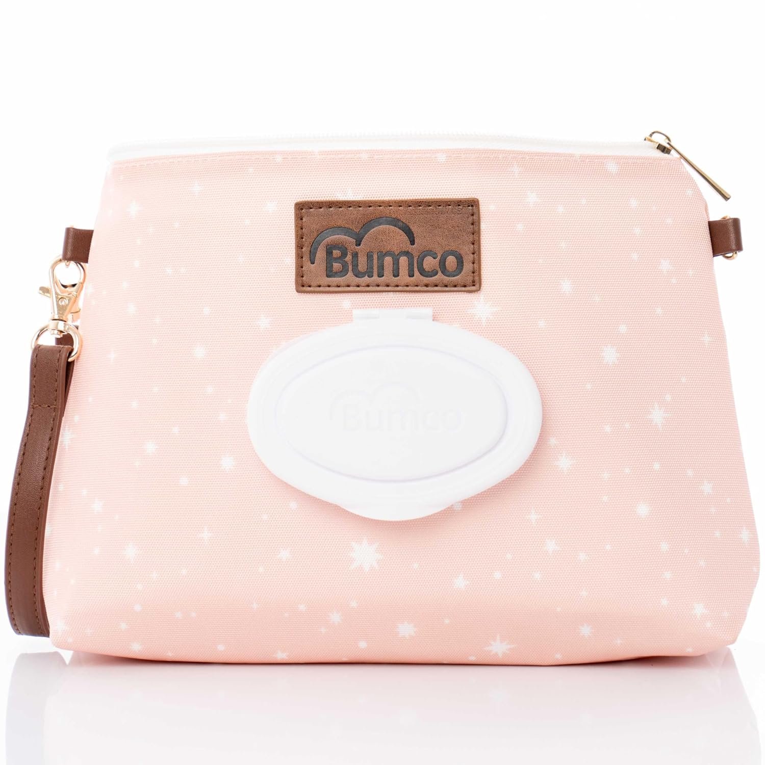 Bumco Diaper Clutch Bag – Portable Wipes Dispenser & Diaper Holder, Airtight Travel Baby Wipes Case, Wipe Dispenser Travel Baby Wipes Dispenser On the Go, Diaper Wristlet