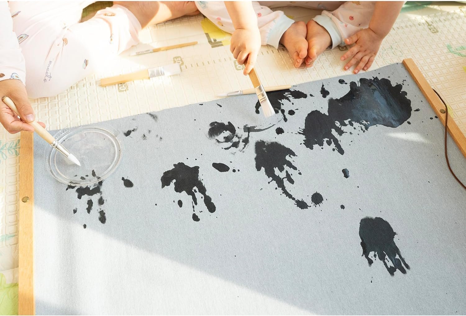 Kids Magic Water Poster Water Doodle Mat Large Magic Drawing Doodling Mat Educational Toys Gifts for Kids Toddlers Boys Girls Mess Free (19.6 x 47.2”)