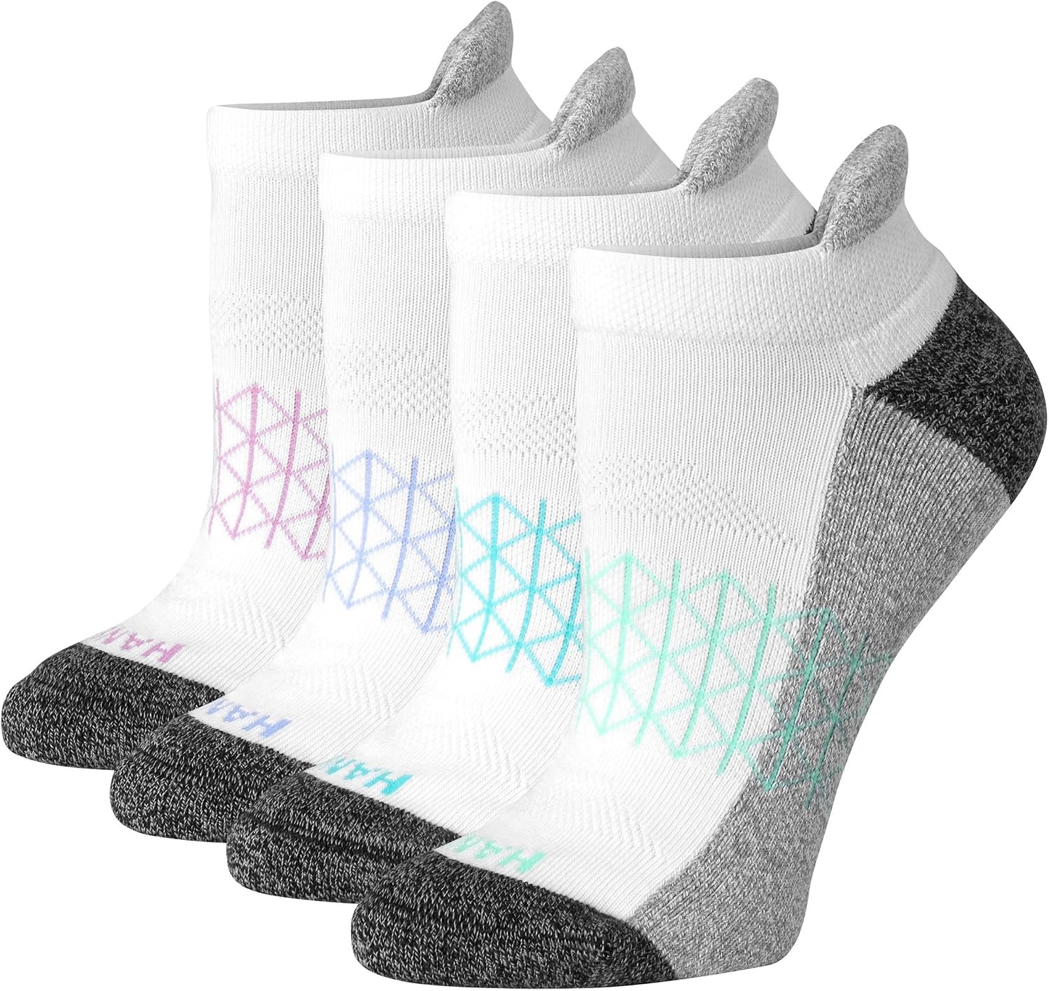 Hanes Women’s Socks, 4-pack, Absolute Active Cushioned Moisture-wicking Best Women’s Socks, Crew, Ankle and No Show