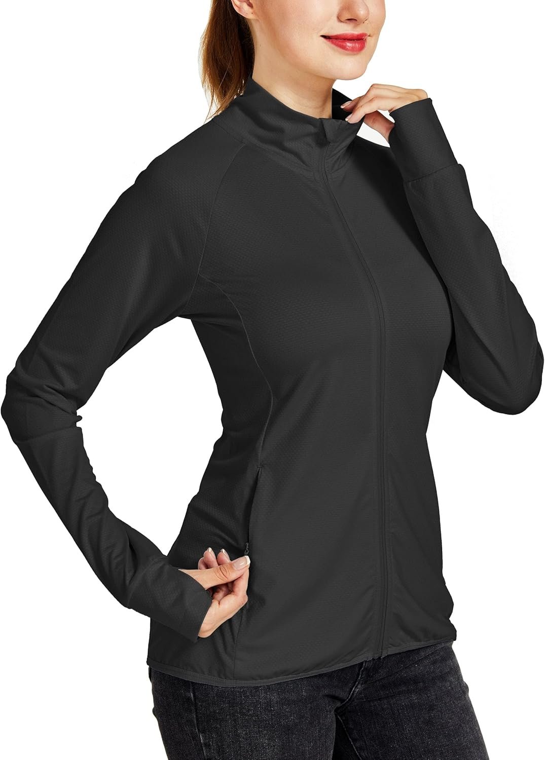 Willit Women’s Long Sleeve Shirts UPF 50+ Sun Protection Jacket SPF Shirts Running Hiking Athletic UV Jacket Lightweight