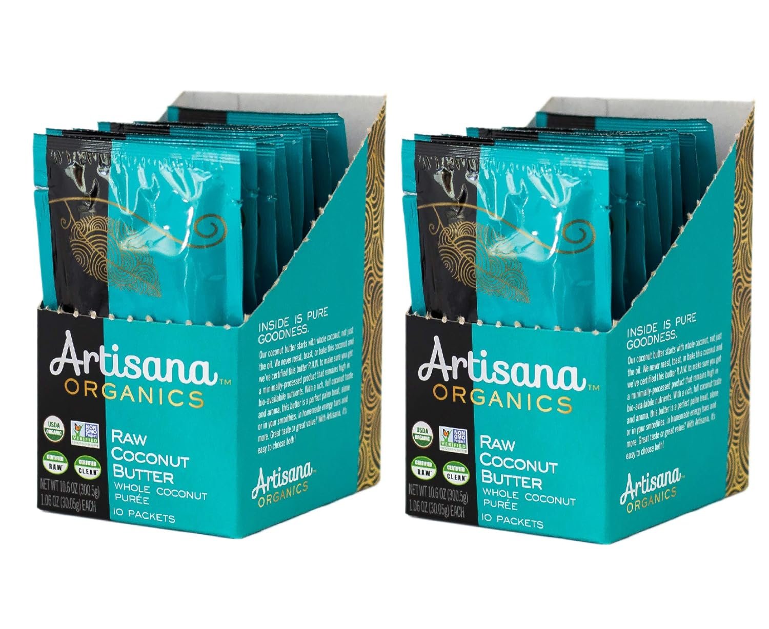 Artisana Organics Raw Coconut Butter Snack Packs (20 Pack (1.06oz))