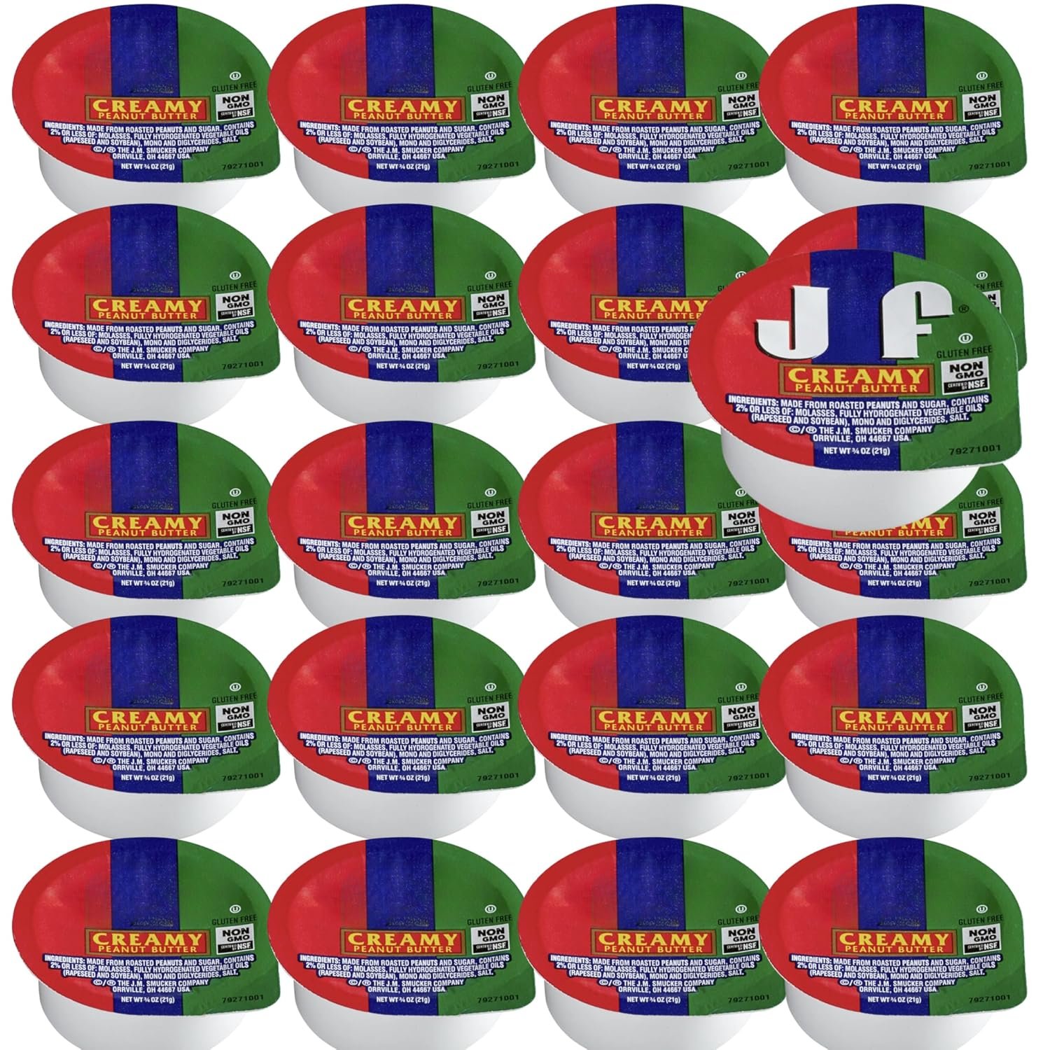 Creamy Peanut Butter Snacks: 20 Count of Convenient 3/4 oz Portions for On-the-Go Deliciousness – Perfect for School, Work, or Adventures!”