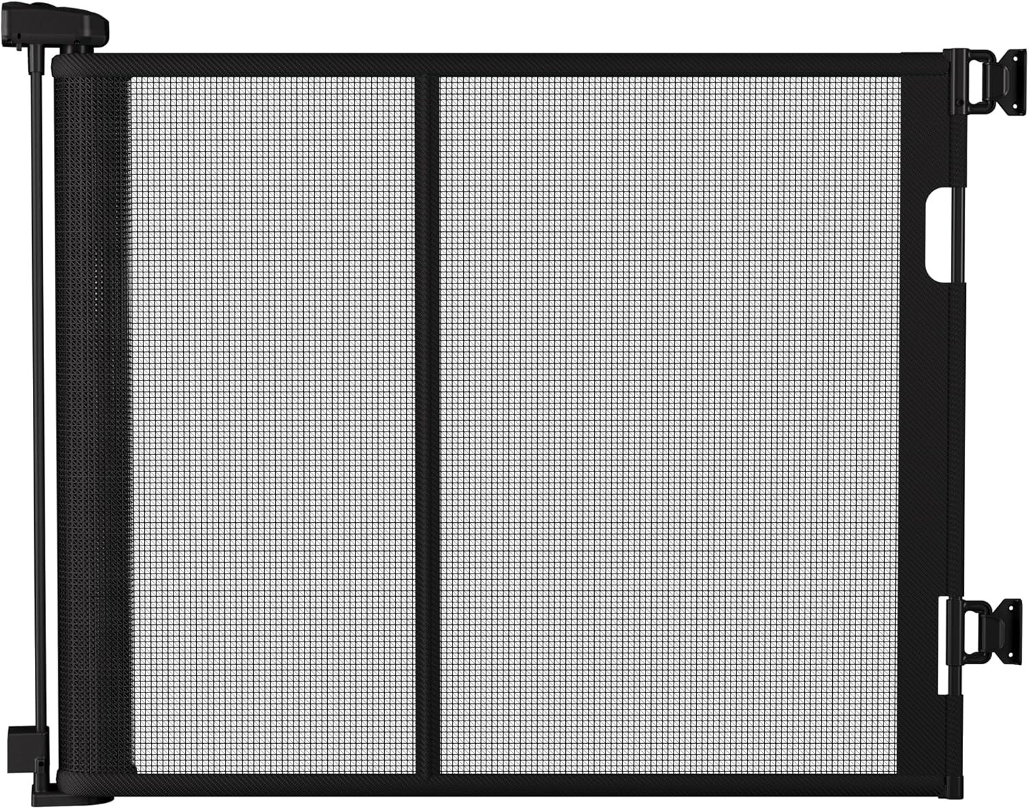 120 inches Extra Wide Baby Gate, 34 inches Tall Retractable Pet Gate for Large Openings, Hallways, Room Dividers, Mesh Safety Barrier for Indoor Outdoor Use, Black